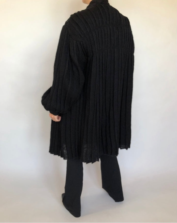 VINTAGE OVERSIZED DETAILED KNIT CARDIGAN 348