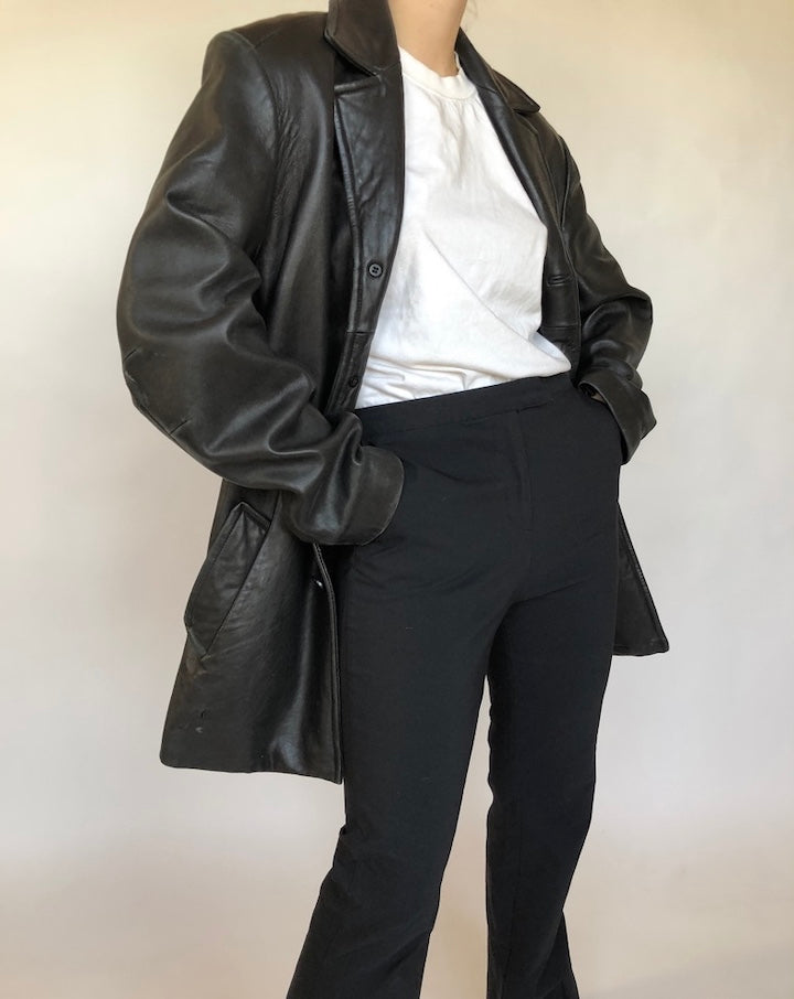 VINTAGE BEAUTIFUL LEATHER JACKET 340