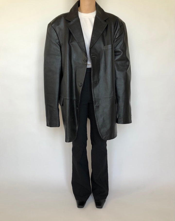VINTAGE BEAUTIFUL LEATHER JACKET 349