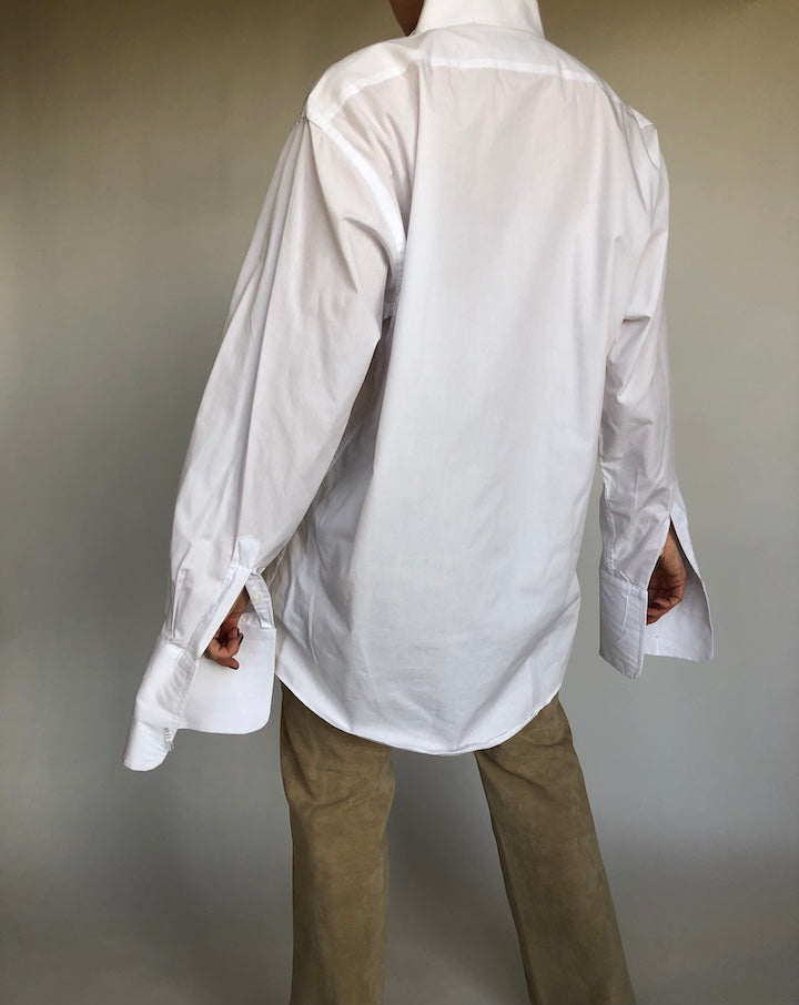 Vintage pleated oversized shirt 307
