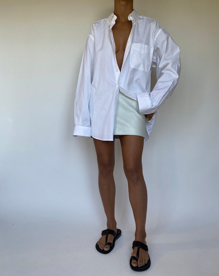 VINTAGE WHITE COTTON SHIRT 2811