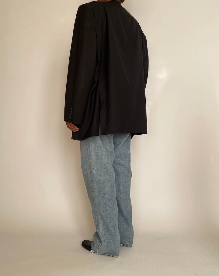 VINTAGE BLACK OVERSIZED BLAZER 4284