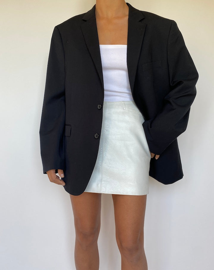 VINTAGE BLACK SINGLE BREASTED BLAZER 2816
