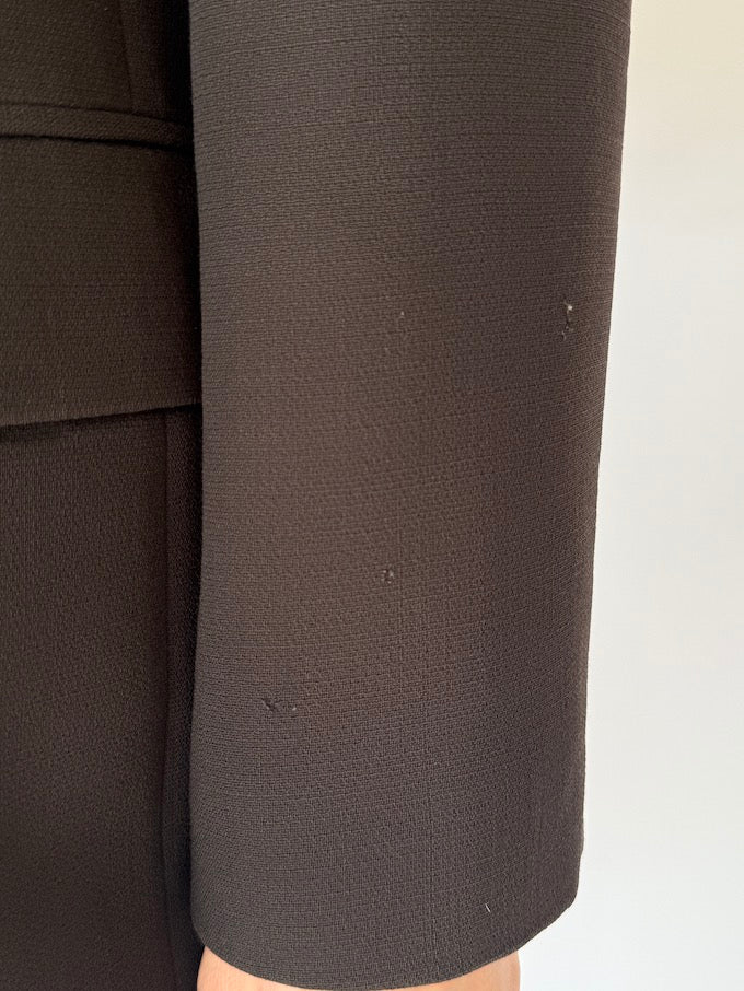 Vintage Double-Breasted Blazer Brown 5997