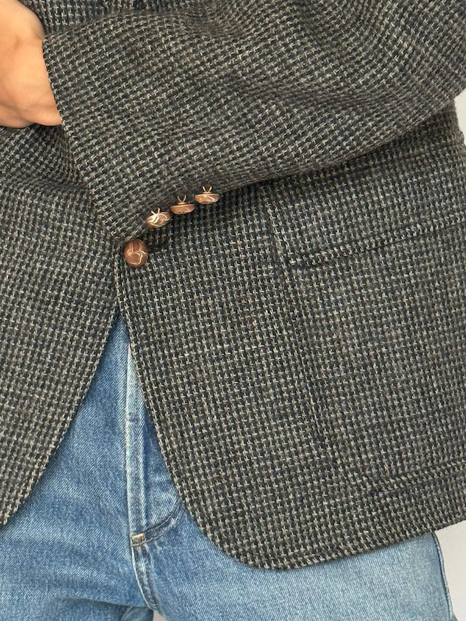 Vintage Houndstooth Blazer 6621