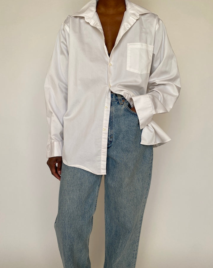 VINTAGE WHITE OVERSIZED SHIRT 4246
