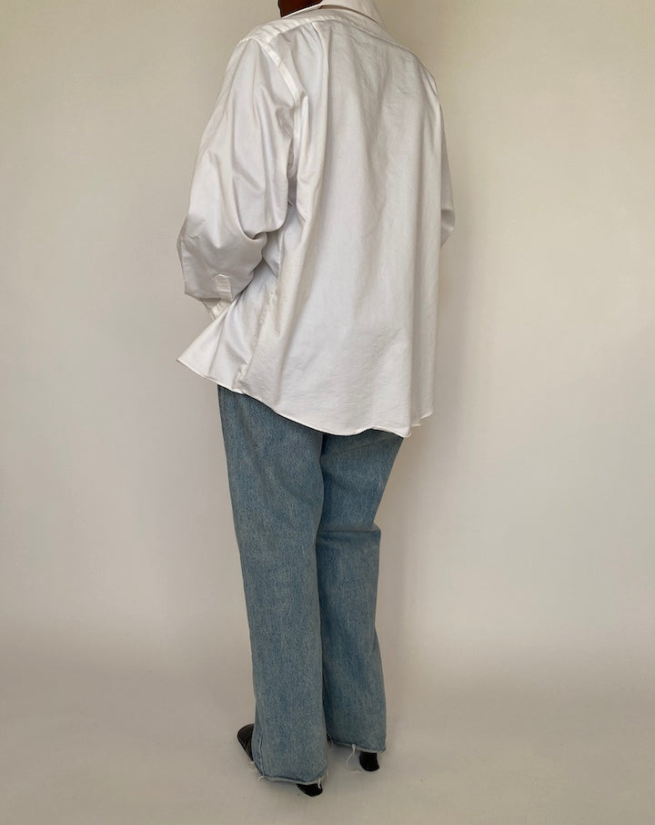 VINTAGE WHITE OVERSIZED SHIRT 4246