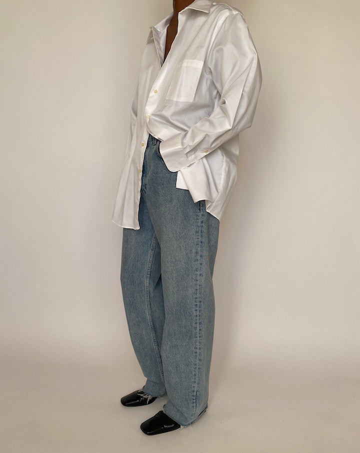 VINTAGE WHITE OVERSIZED SHIRT 4241