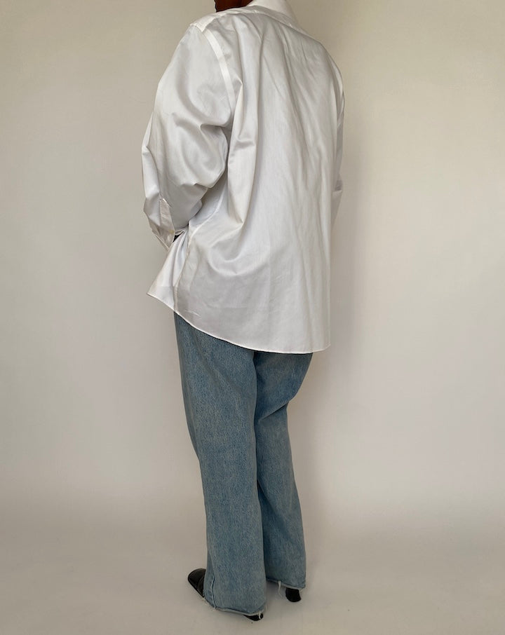 VINTAGE WHITE OVERSIZED SHIRT 4241