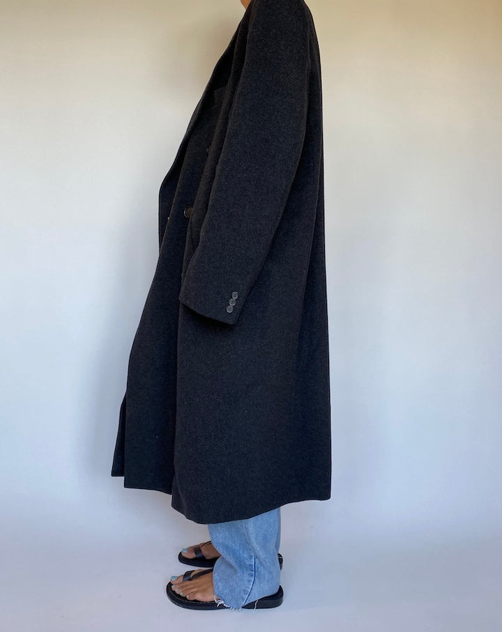VINTAGE GREY LONG COAT 1490