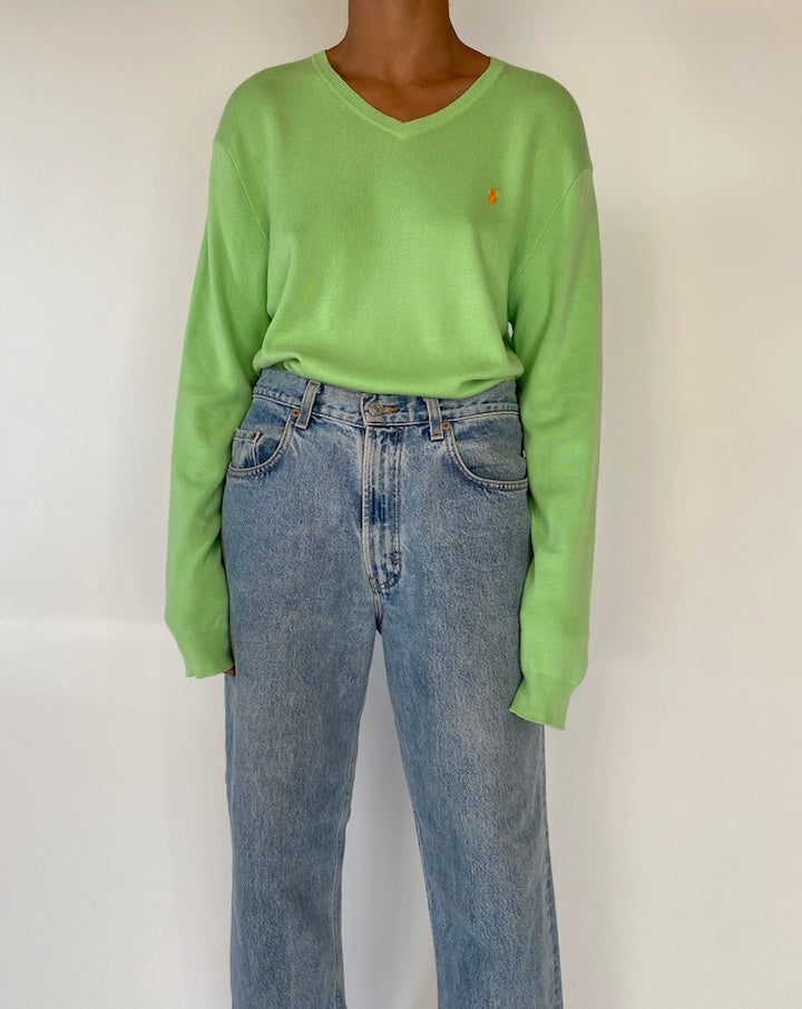 VINTAGE GREEN RALPH LAUREN SWEATER 2305