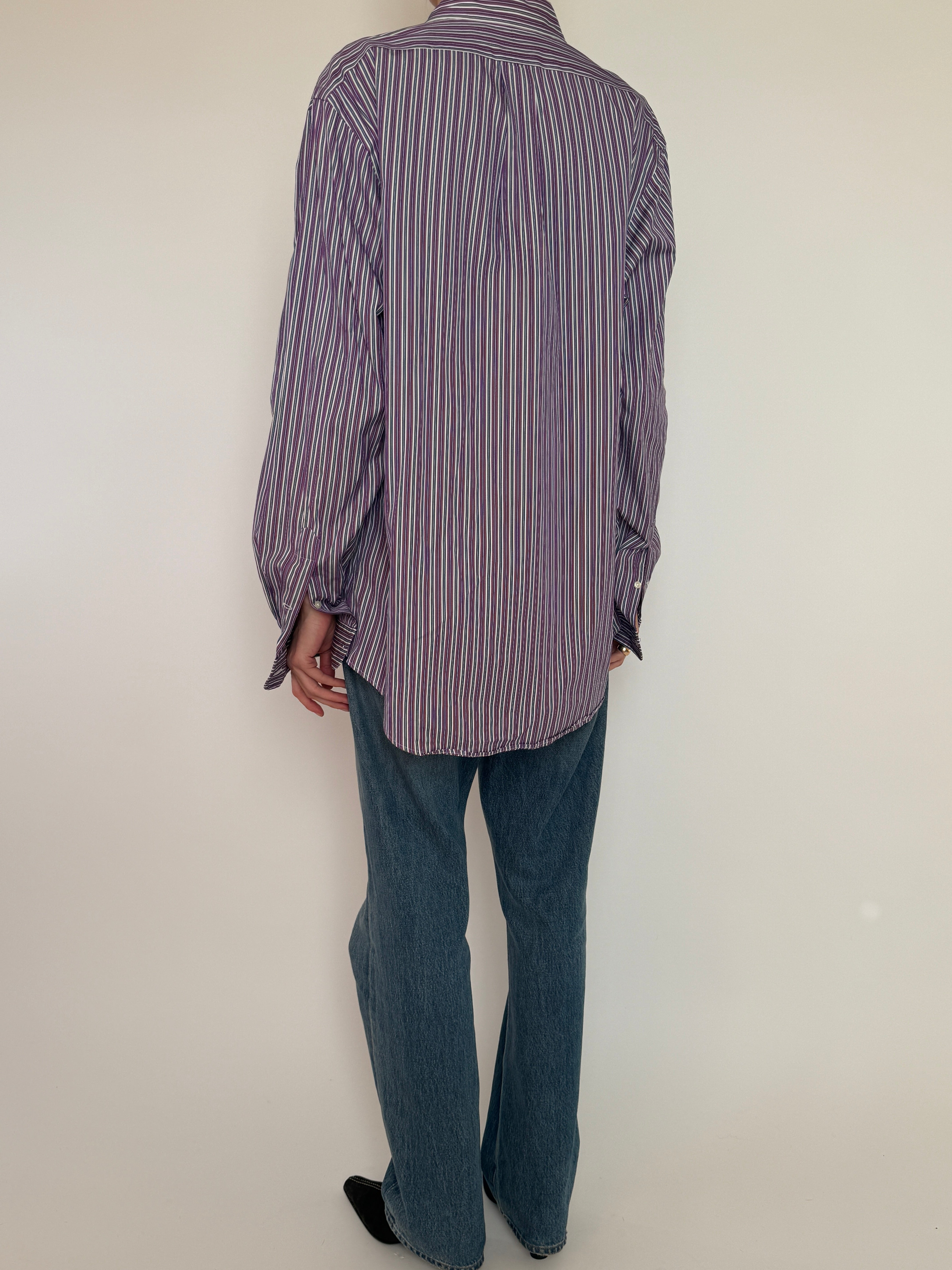 Vintage Ralph Lauren classic striped shirt back view