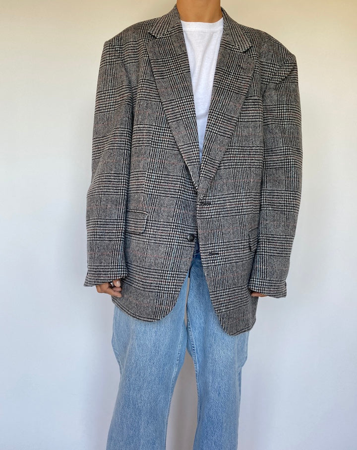 VINTAGE GREY BLAZER IN A CAMEL HAIR 1495-4