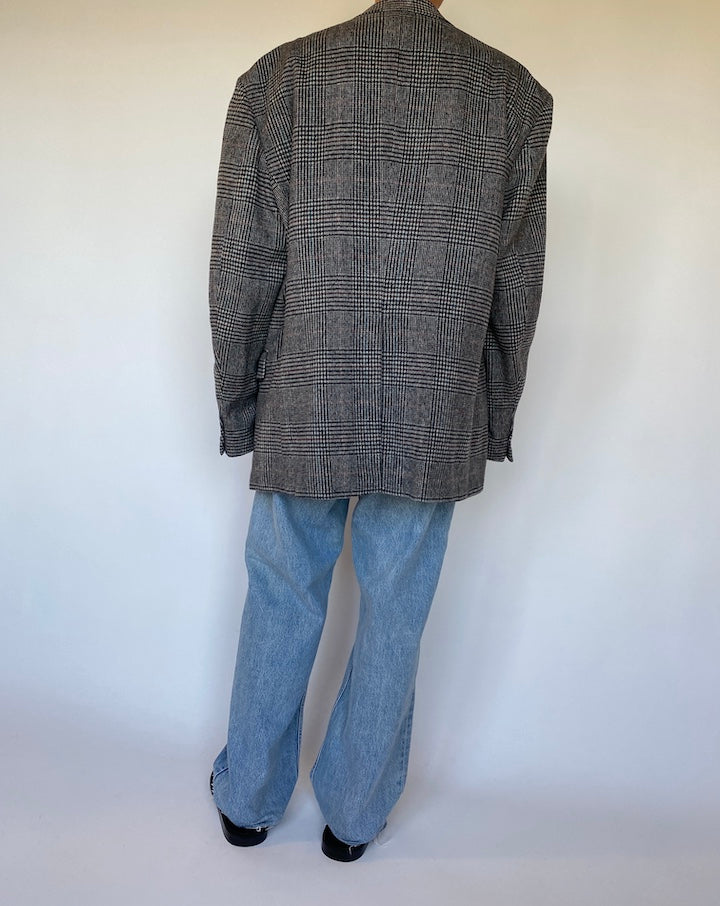 VINTAGE GREY BLAZER IN A CAMEL HAIR 1495-3