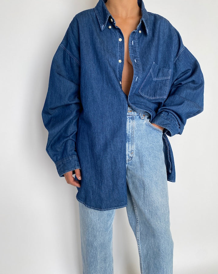 VINTAGE OVERSIZED DENIM SHIRT 2825