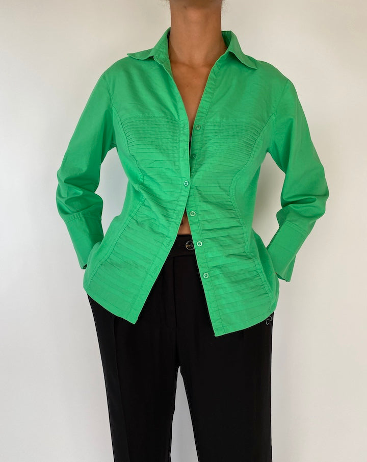 VINTAGE GREEN SHIRT 2323