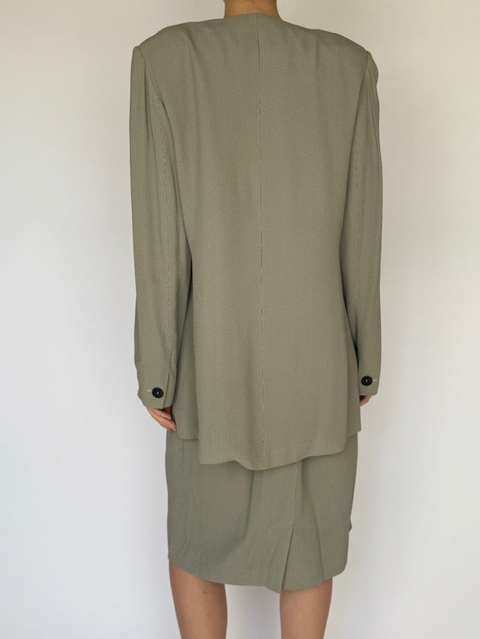 Vintage Max Mara Two Piece Set Sage 5931