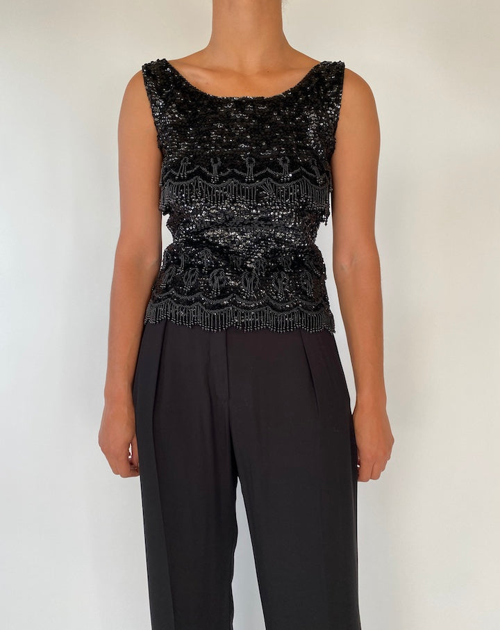 VINTAGE SEQUIN TOP 2327