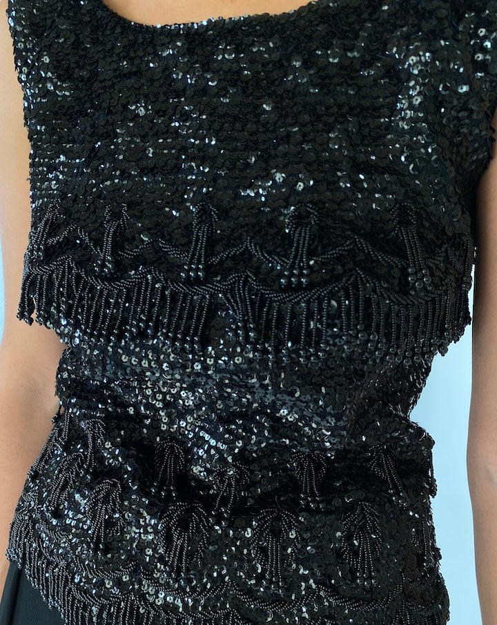 VINTAGE SEQUIN TOP 2327