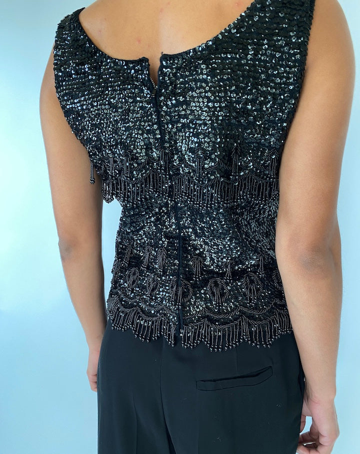 VINTAGE SEQUIN TOP 2327