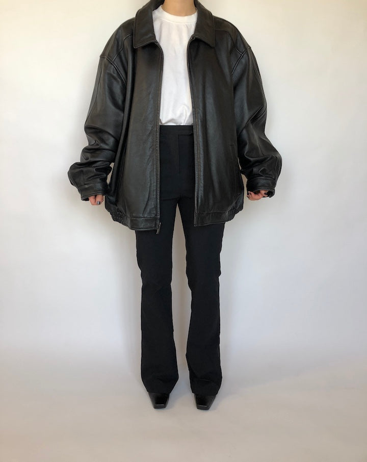 VINTAGE BOXY LEATHER JACKET 337