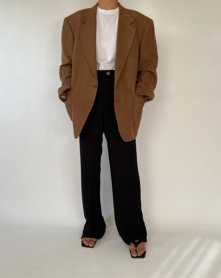 VINTAGE BROWN OSCAR DE LA RENTA BLAZER 2340