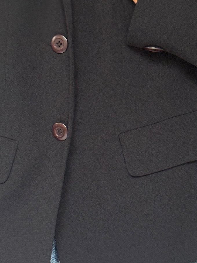 Vintage fitted blazer black 6013
