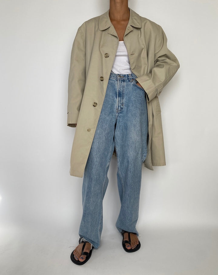 VINTAGE BEIGE LONG COAT 2849