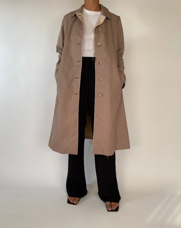 VINTAGE LONG BEIGE COAT 2349