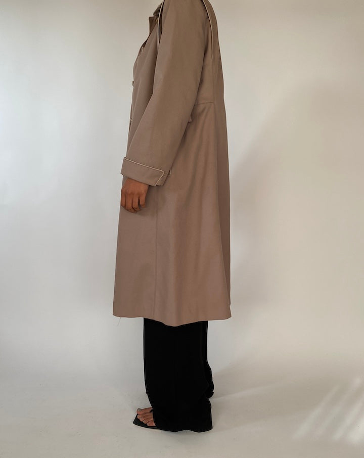 VINTAGE LONG BEIGE COAT 2349