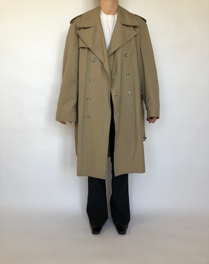 VINATGE TRENCH COAT IN SAGE 346