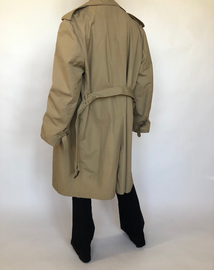VINATGE TRENCH COAT IN SAGE 346