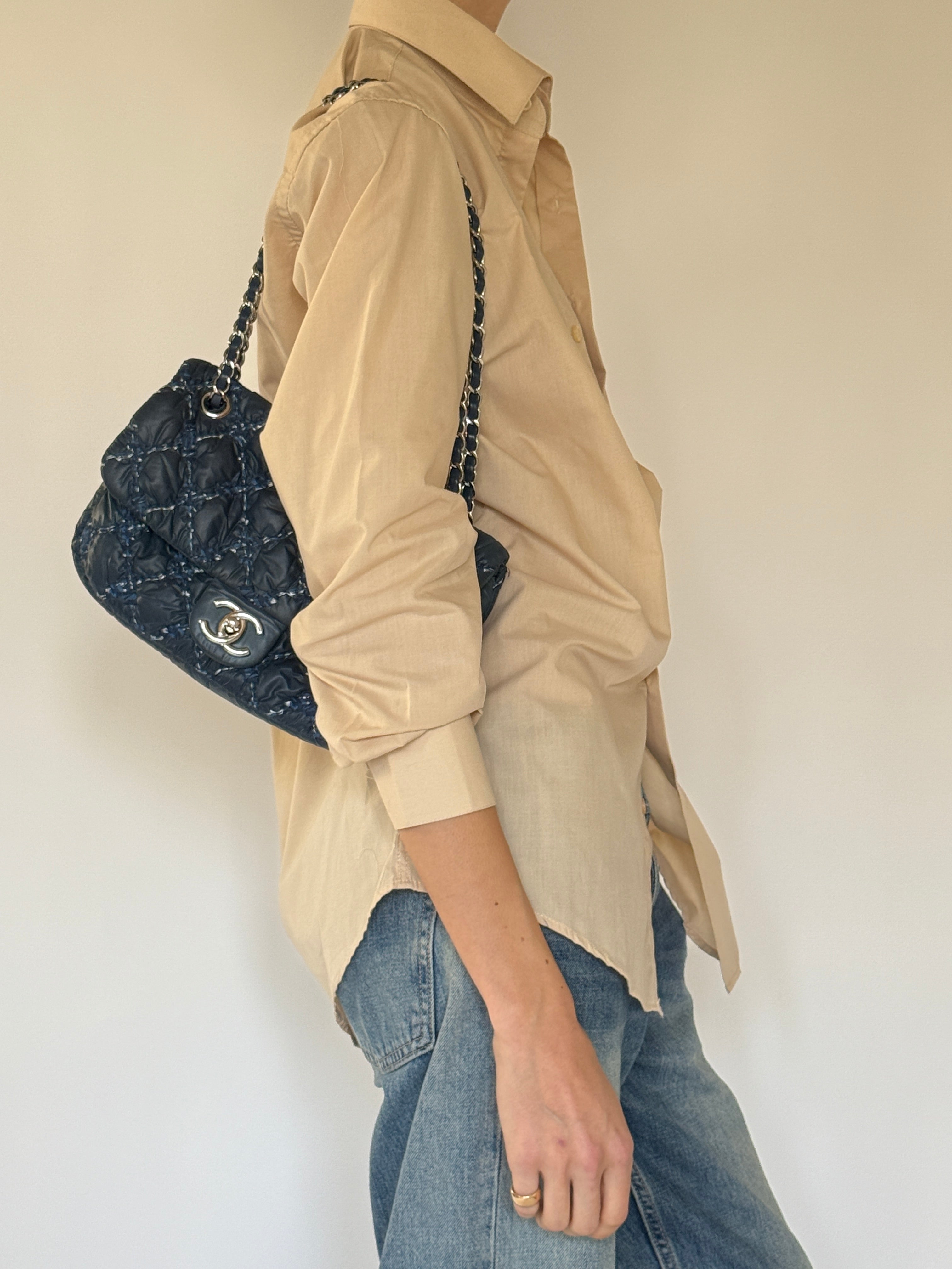 Vintage beige shirt side view