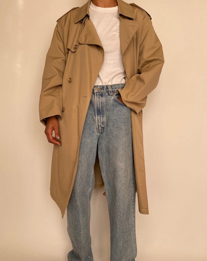 VINTAGE LONG TRENCH COAT 2363