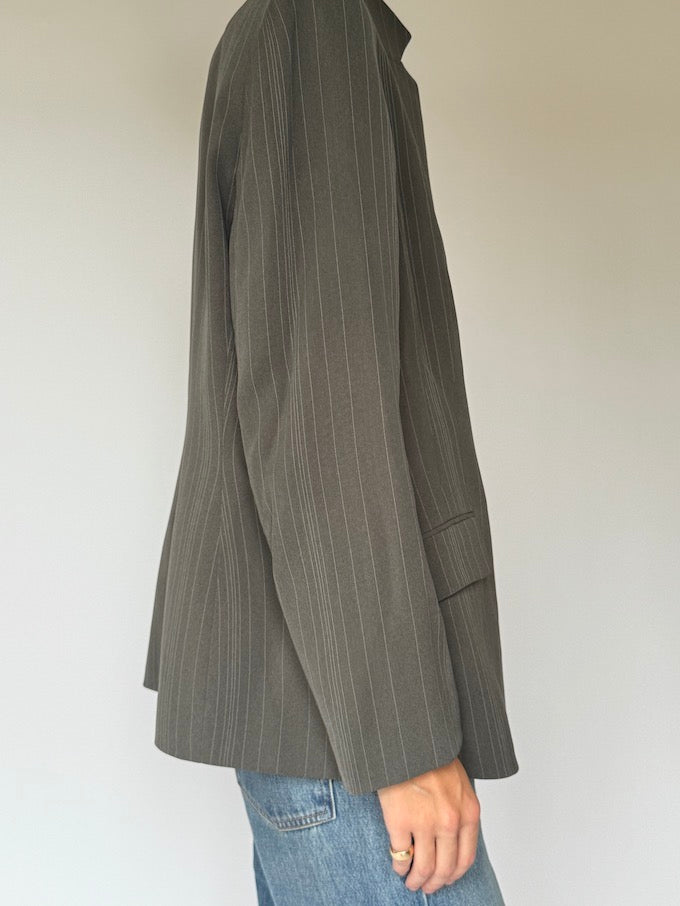 Vintage Blazer In Pinstripe 5927