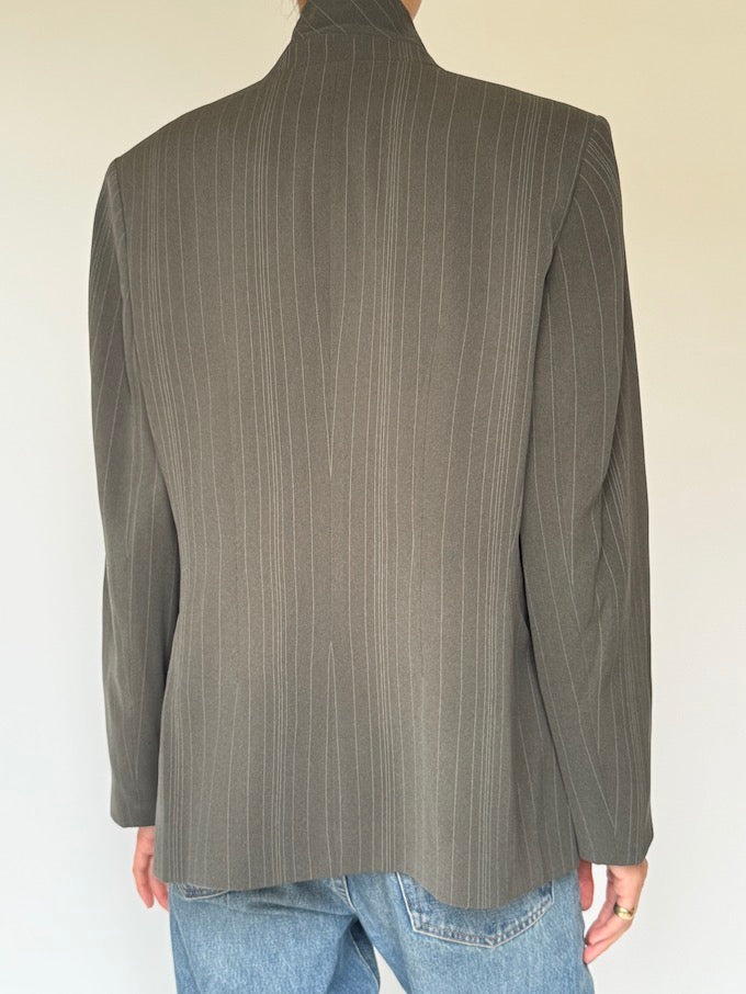 Vintage Blazer In Pinstripe 5927