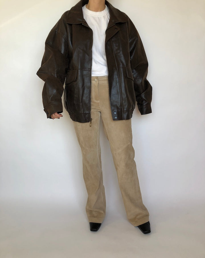 VINTAGE FAUX LEATHER JACKET 358