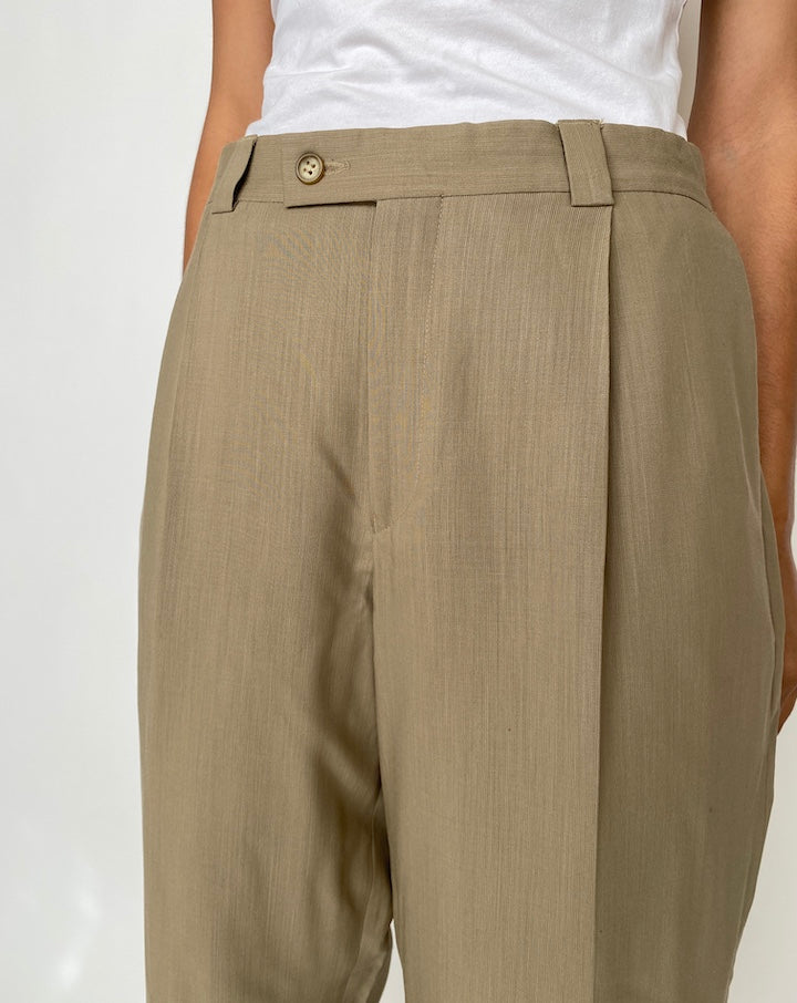 Vintage Green Khaki Calvin Klein Suit Pants 2860