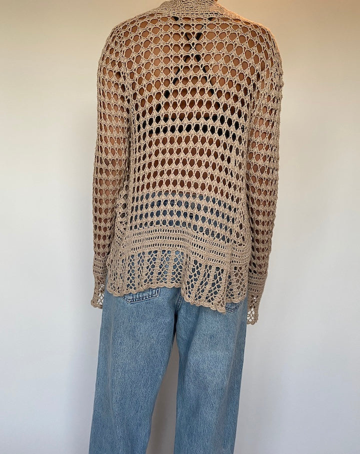 VINTAGE BEIGE CARDIGAN 1533