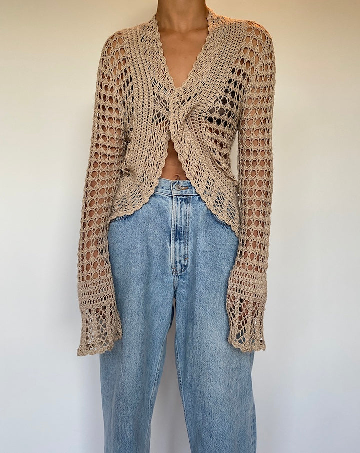 VINTAGE BEIGE CARDIGAN 1533