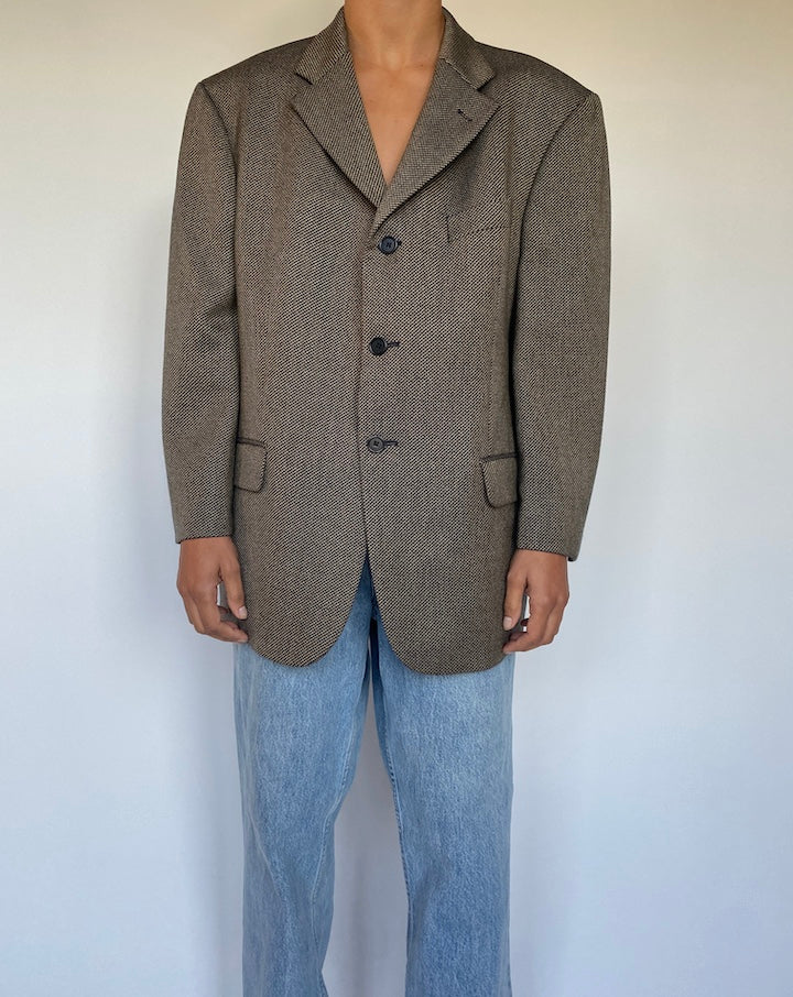 VINTAGE BEIGE BLAZER IN A CASHMERE BLEND 1541