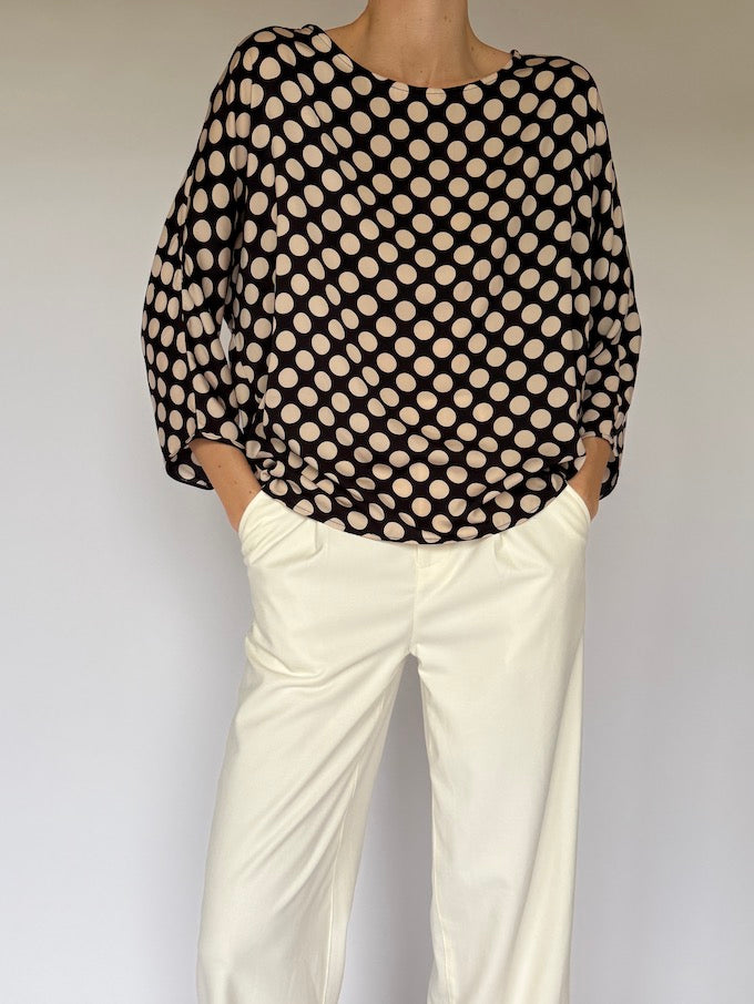 Vintage polka dot top 6044