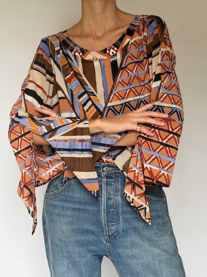 Vintage Boho Inspired Top 6040
