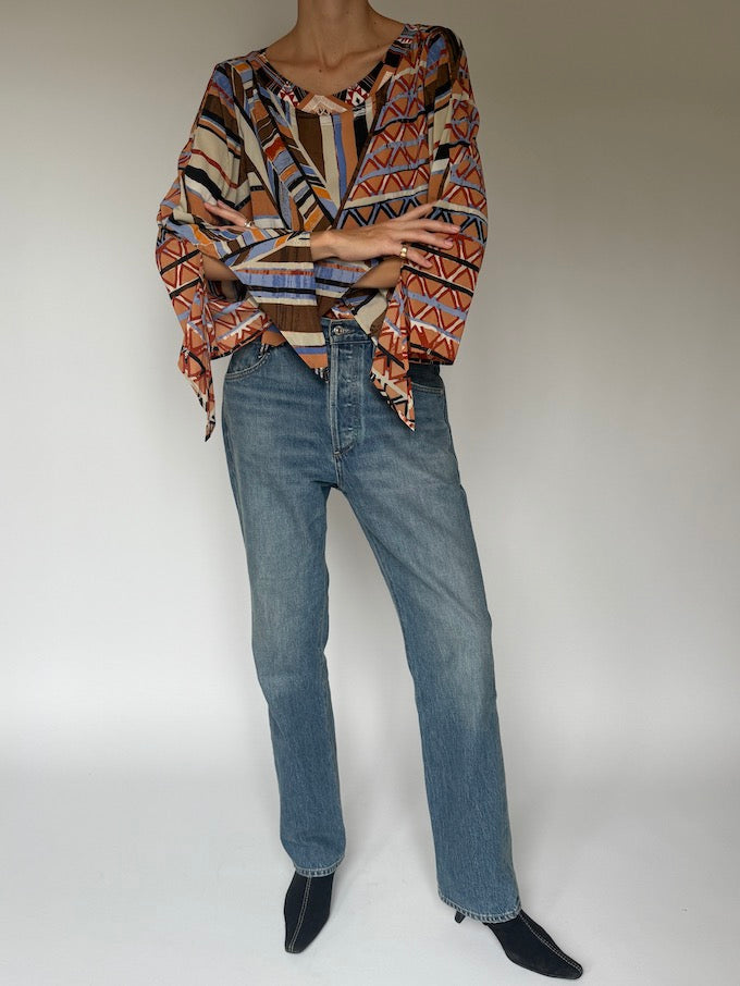 Vintage Boho Inspired Top 6040