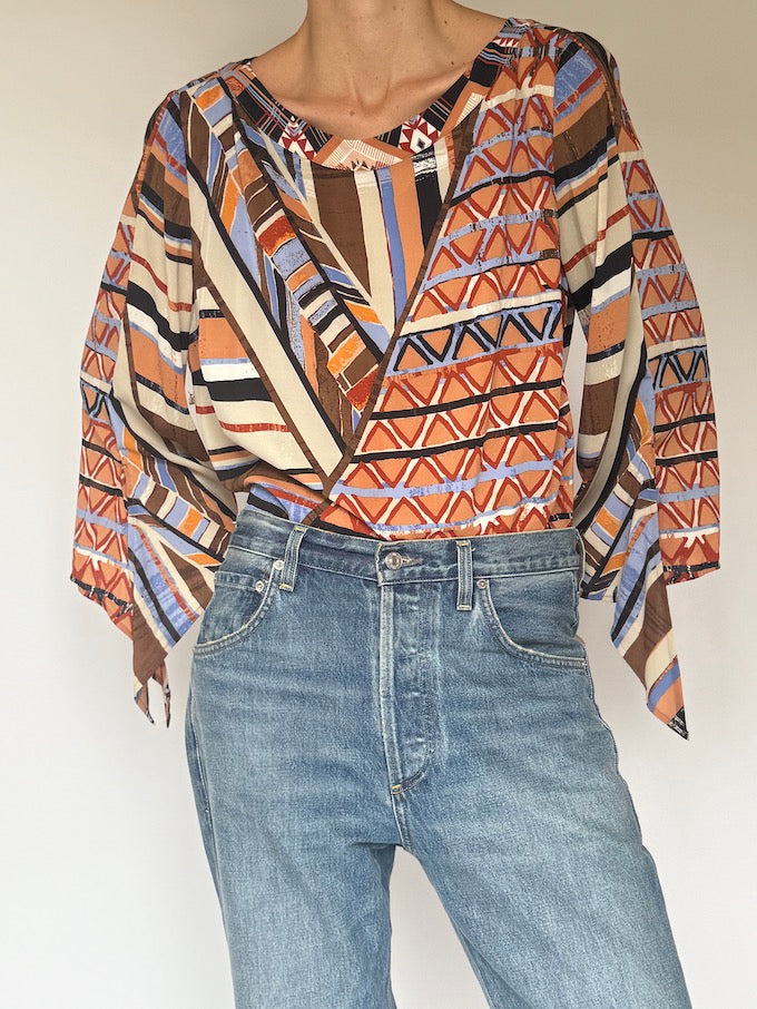 Vintage Boho Inspired Top 6040