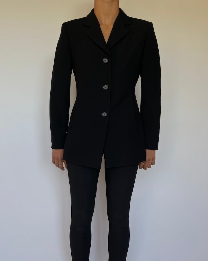 VINTAGE BLACK BLAZER 1555