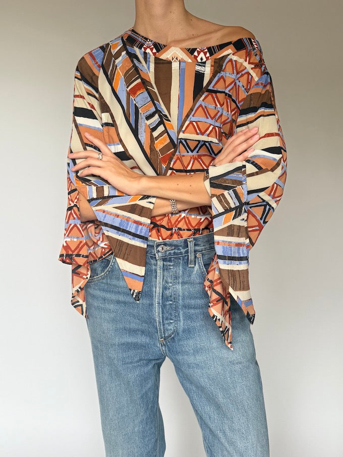 Vintage Boho Inspired Top 6040