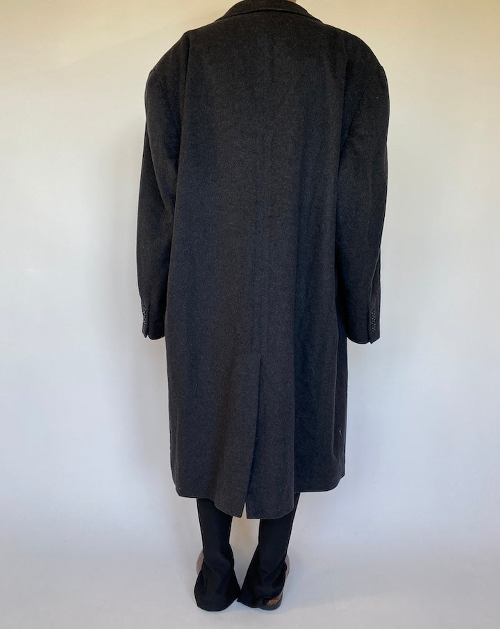 VINTAGE OVERSIZED DARK GREY COAT 1563