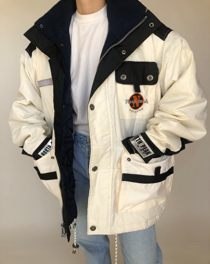 VINTAGE WHITE/NAVY JACKET 377
