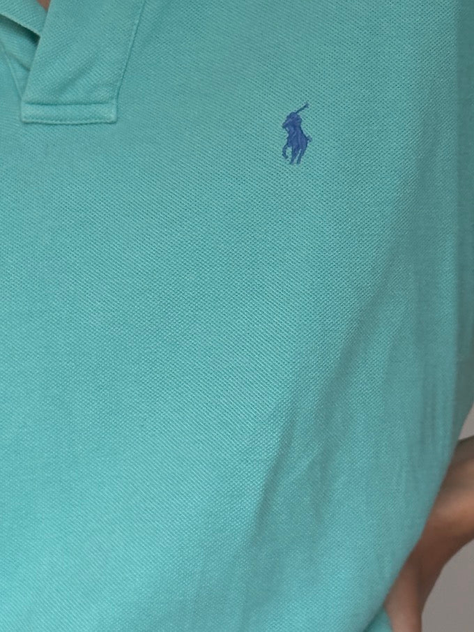 Vintage Ralph Lauren polo shirt in turquoise